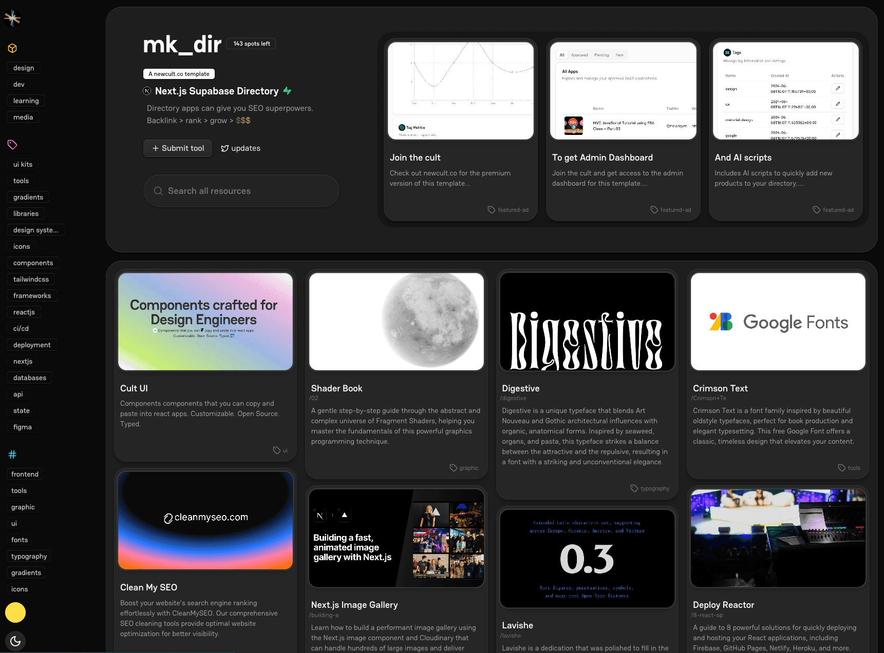 Directory preview