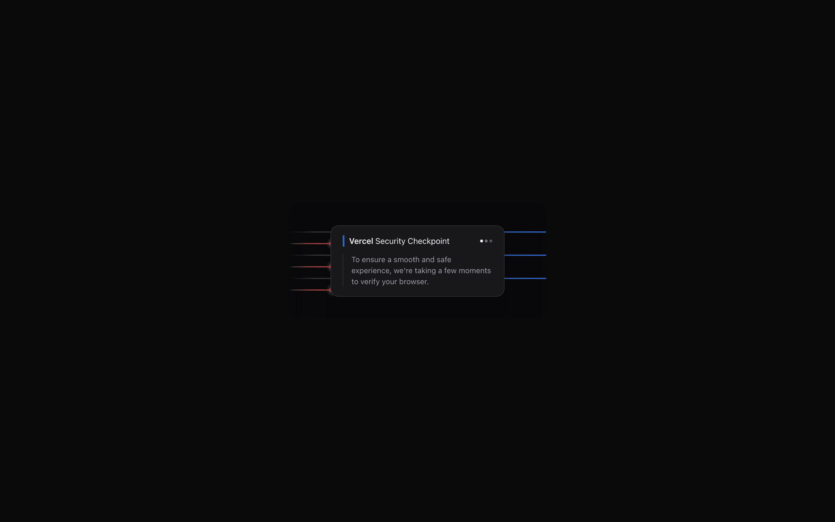 Security checkpoint component preview