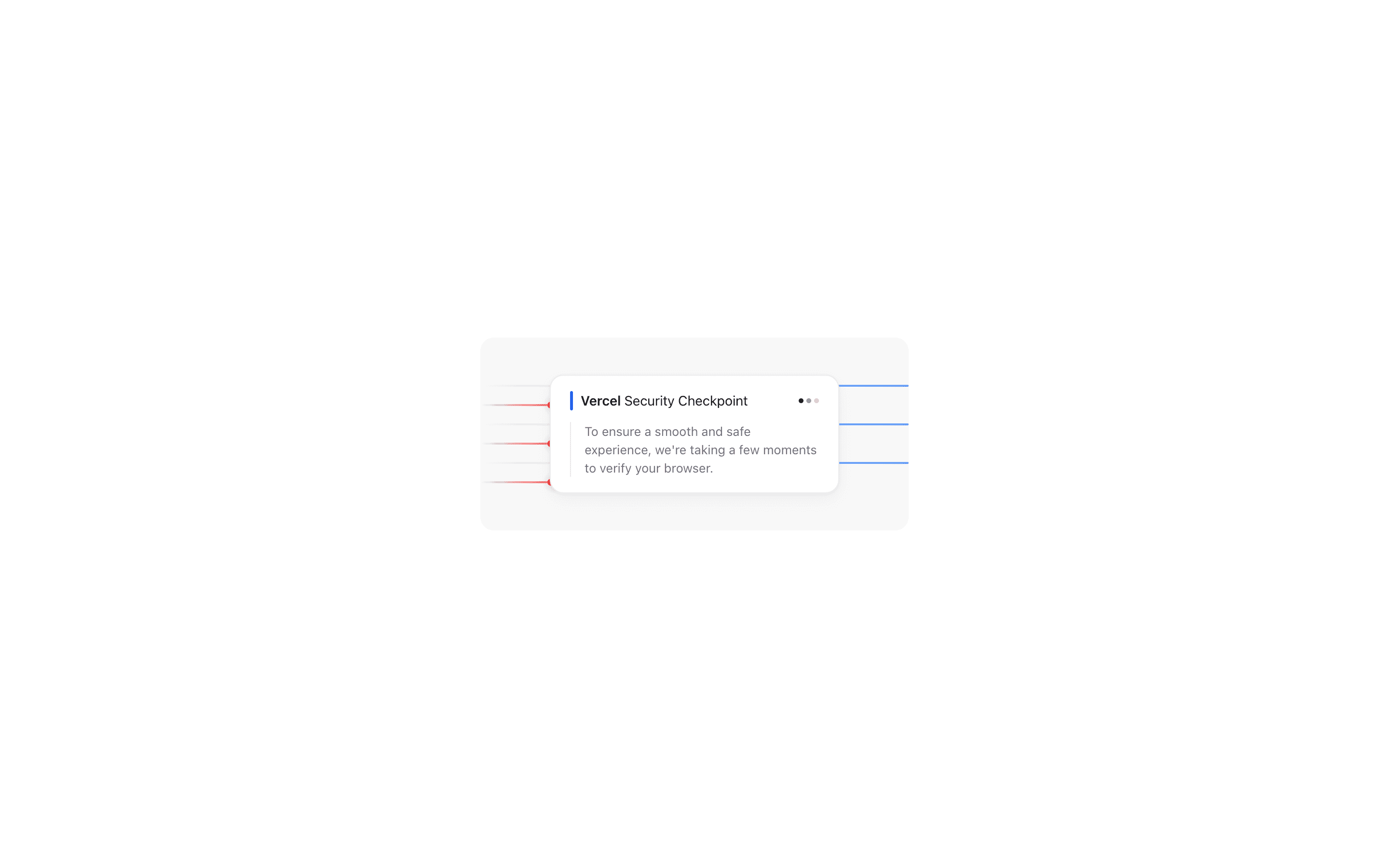 Security checkpoint component preview