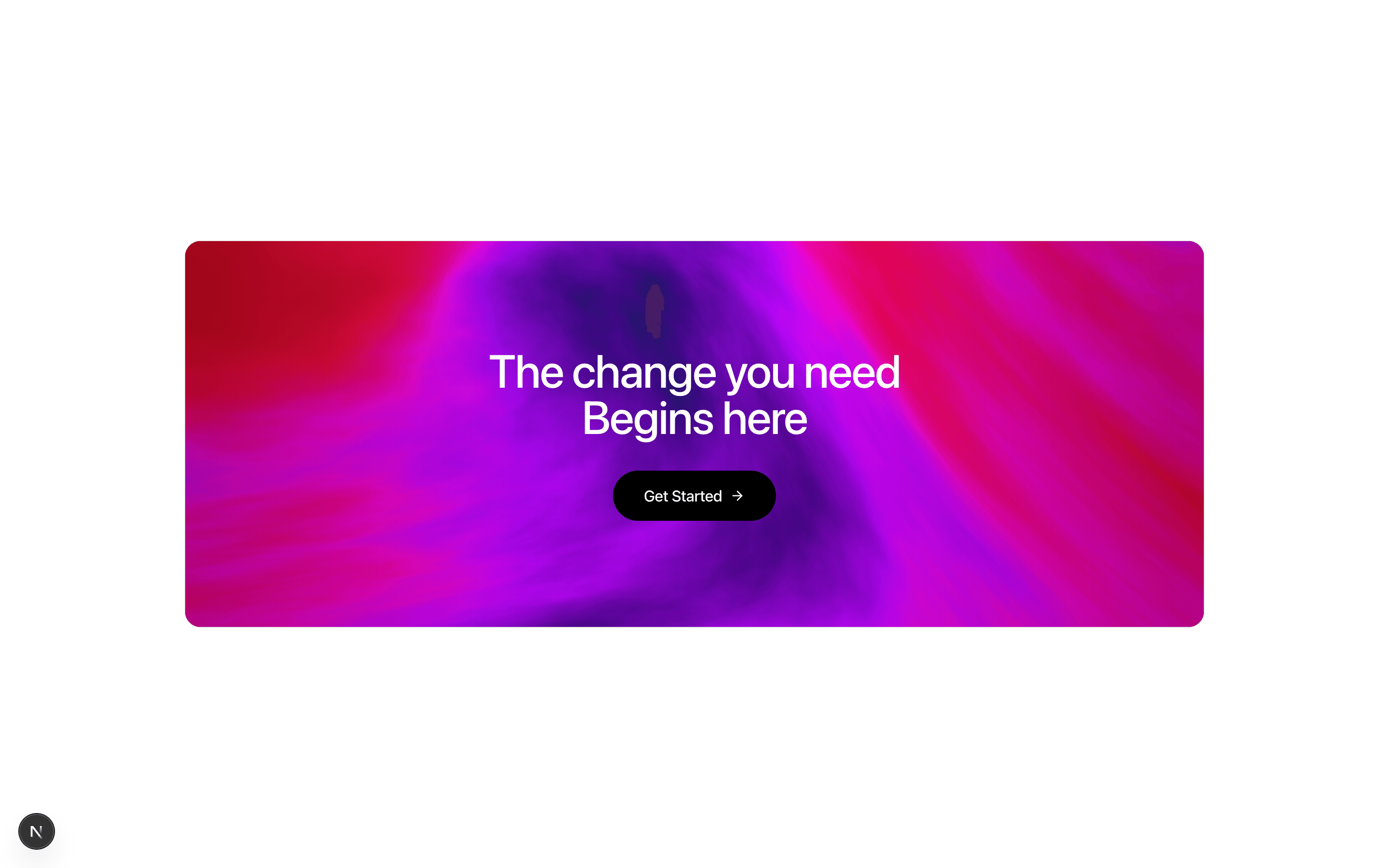 Marketing CTA Particles section preview