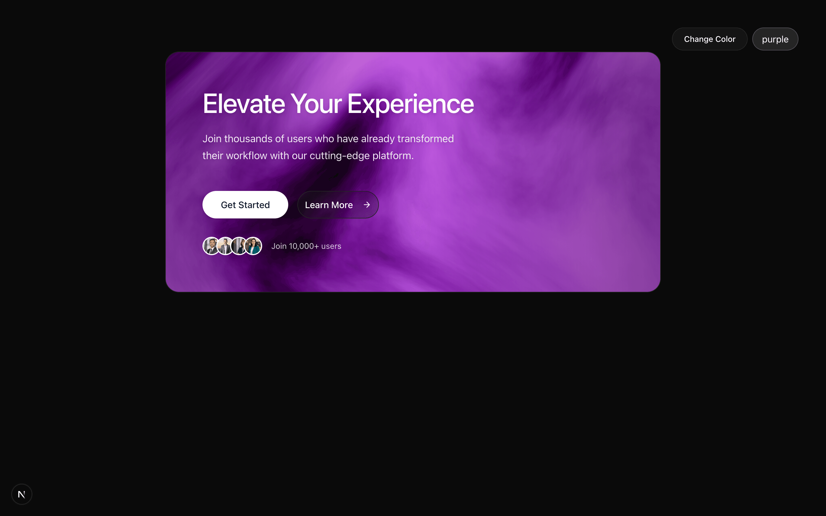 Marketing CTA Waves section preview