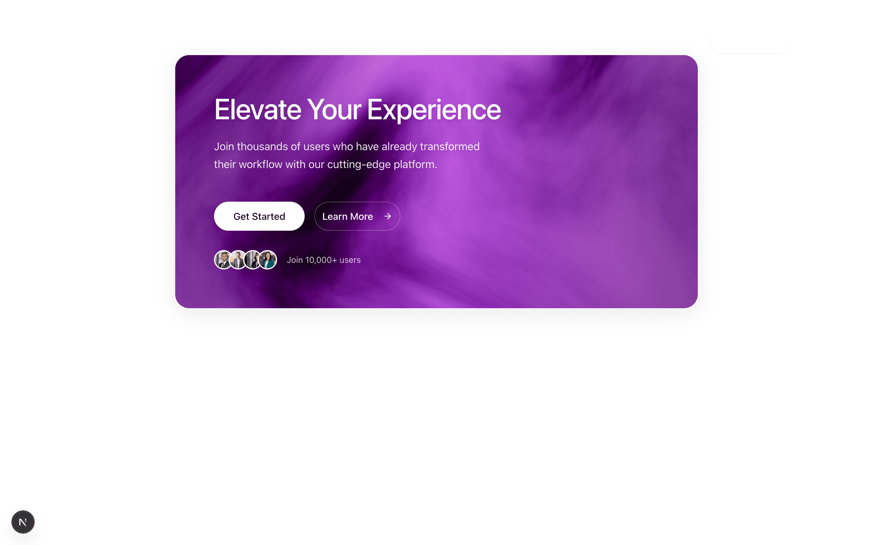 Marketing CTA Waves section preview