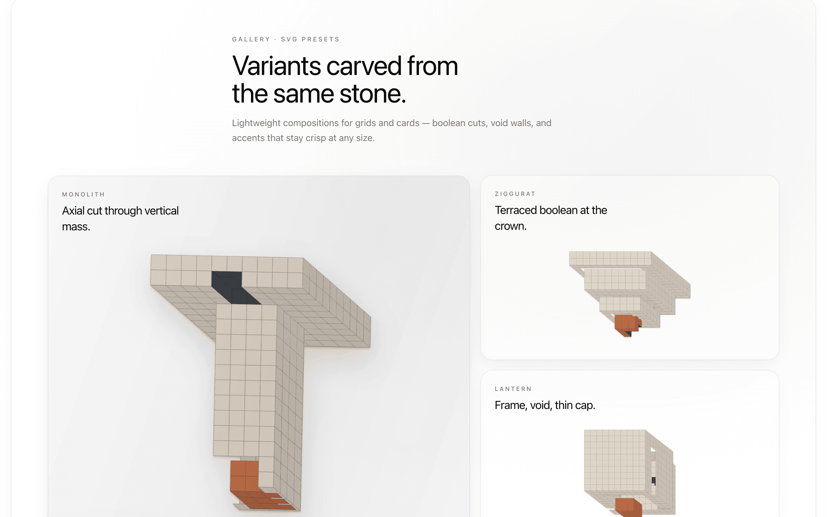 Marketing Gallery — Heerich section preview