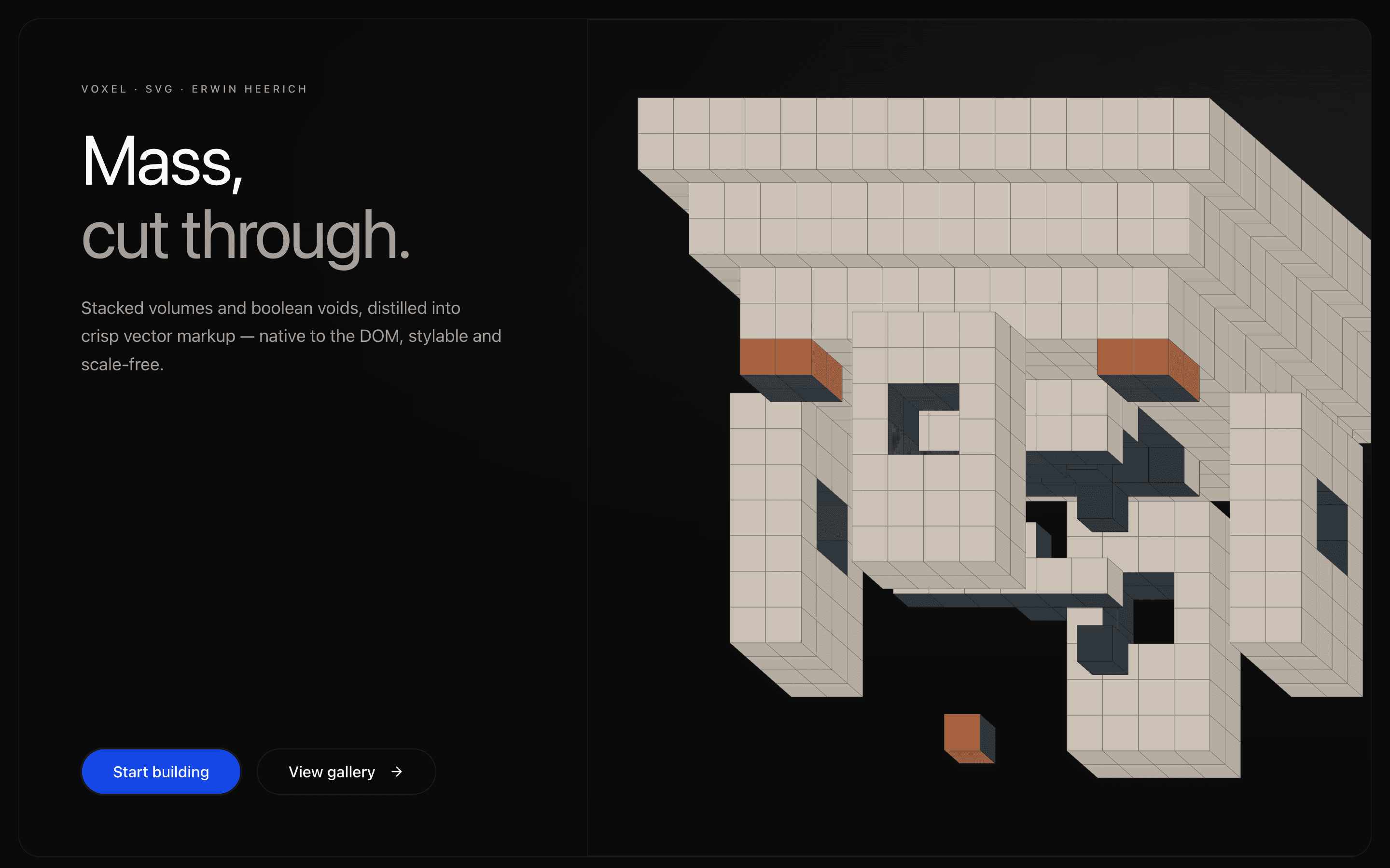 Marketing Hero — Heerich section preview