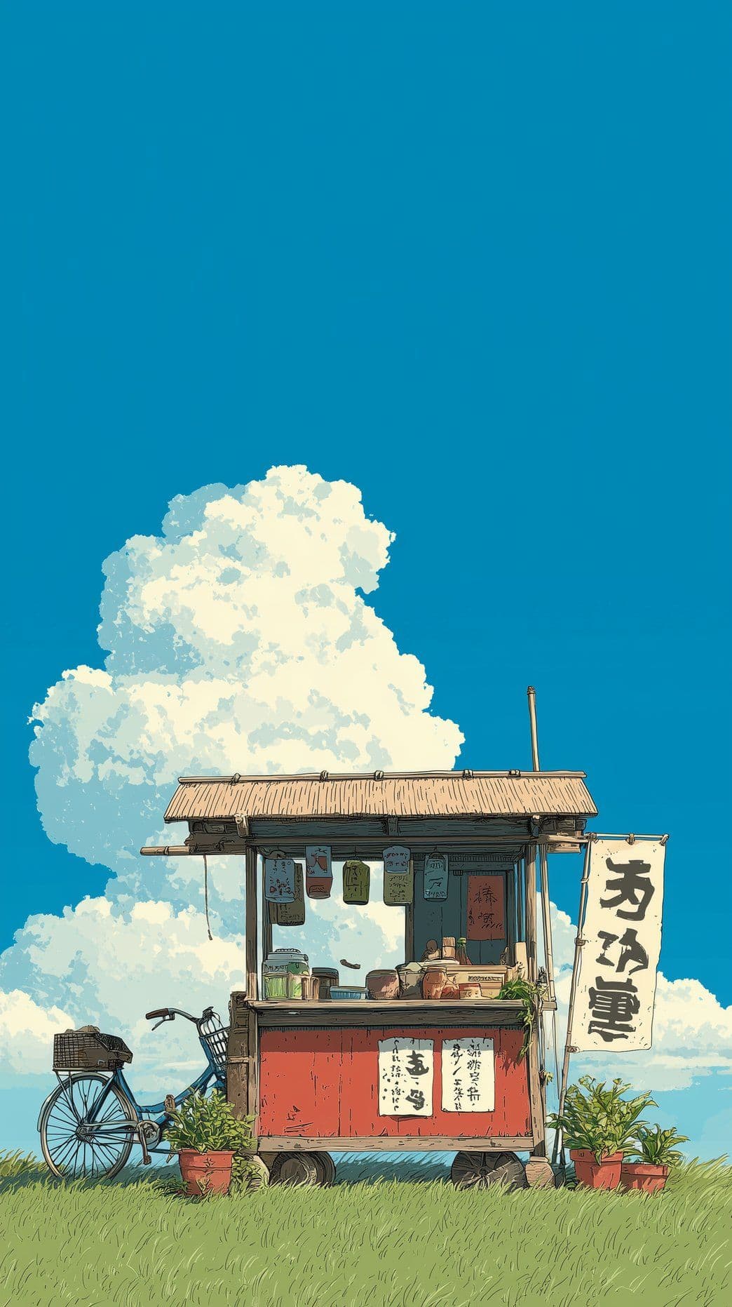 Studio Ghibli-style still 9, dithered